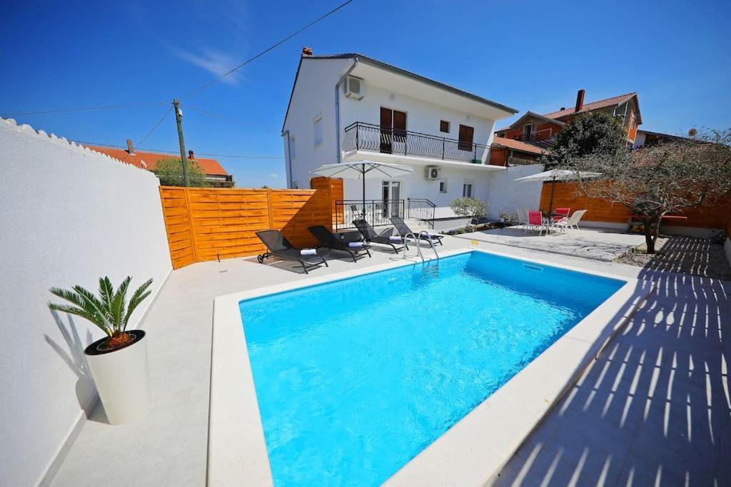 Luxury Apartment Petra With Private Pool Zadar Exterior foto